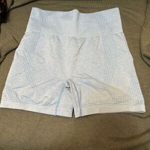 SHEIN Light Blue High Waist Women's Shorts